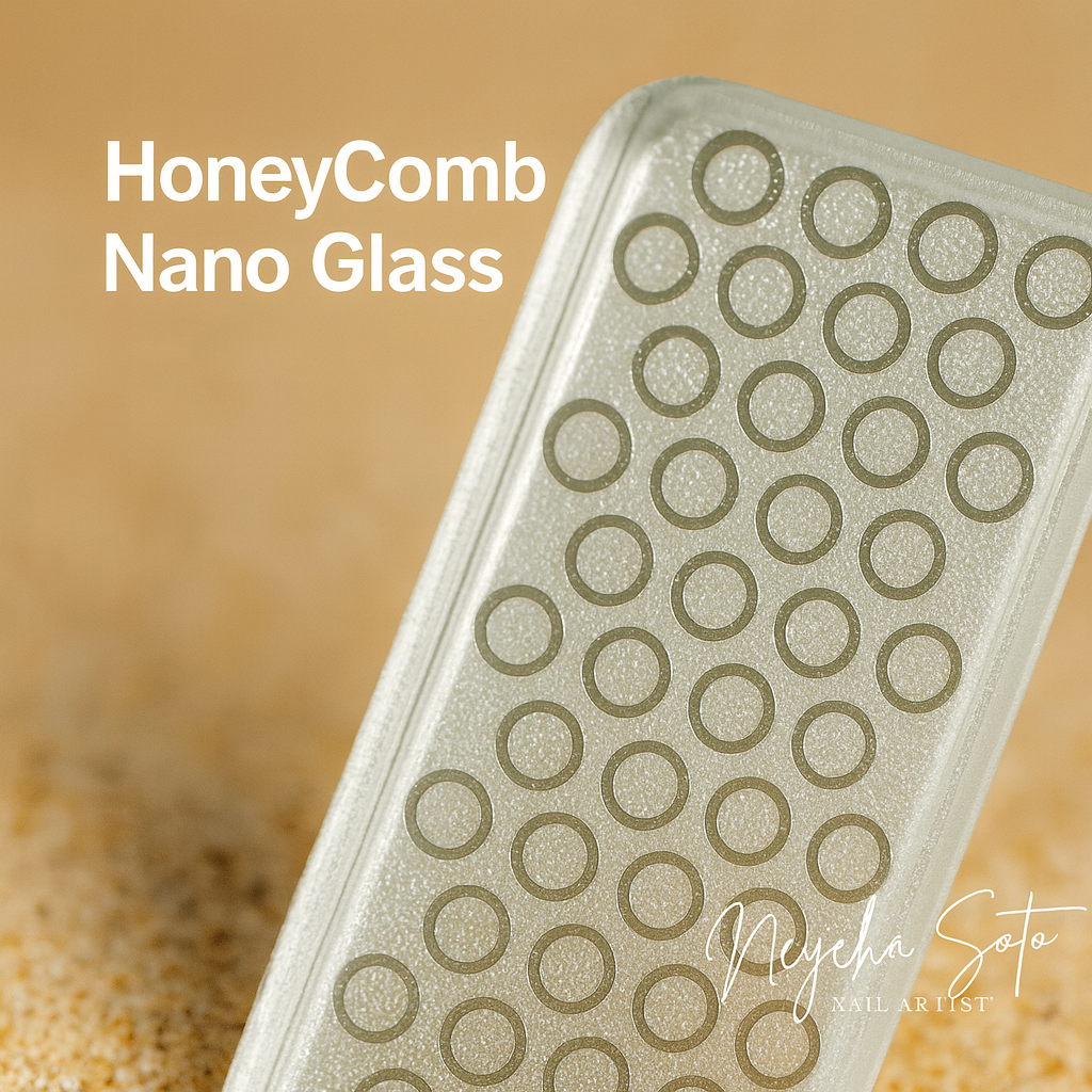 Lima “HoneyComb Nano Glass” - Para  Manicuras